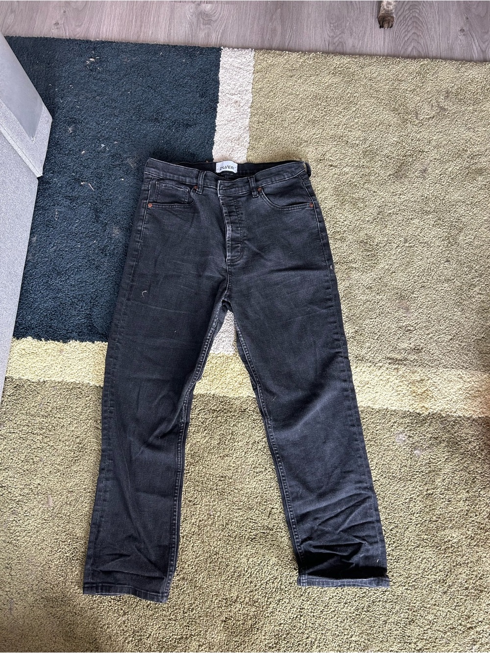 Women’s Black Straight-Leg Jeans